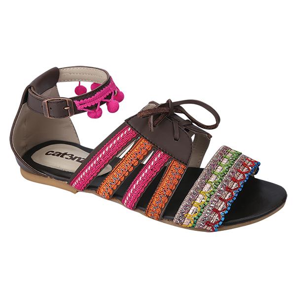 Catenzo Sandal Ethnic Bali Wanita - Bahan SINTETIS - Kode AK 832