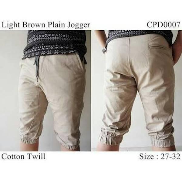 Celana Jogger Pants Pendek 7/8 Cowo Bahan Katun Strech - 5Gqze1