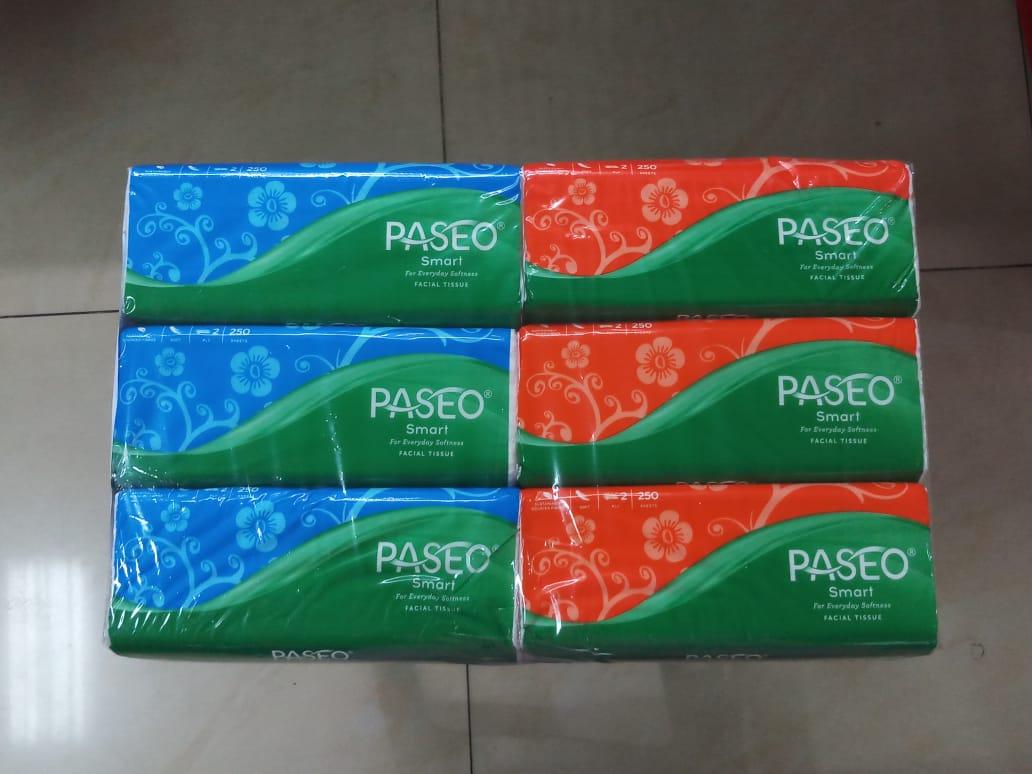 PAKET HEMAT !!! 6 Pcs PASEO Original Tisu Tissue Smart 250 sheets 2 ply ( ISI 6 PCS )