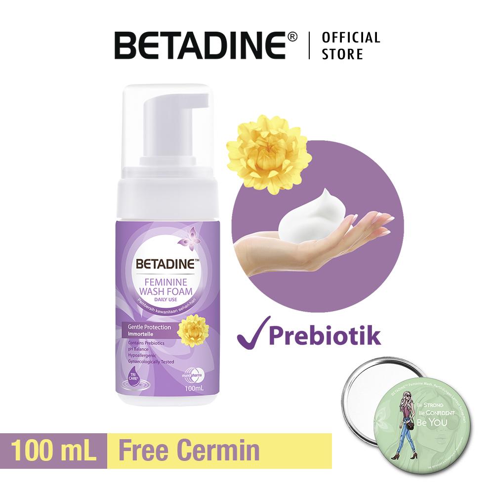 BETADINE™ Feminine Wash Foam Gentle Protection Immortelle 100 mL