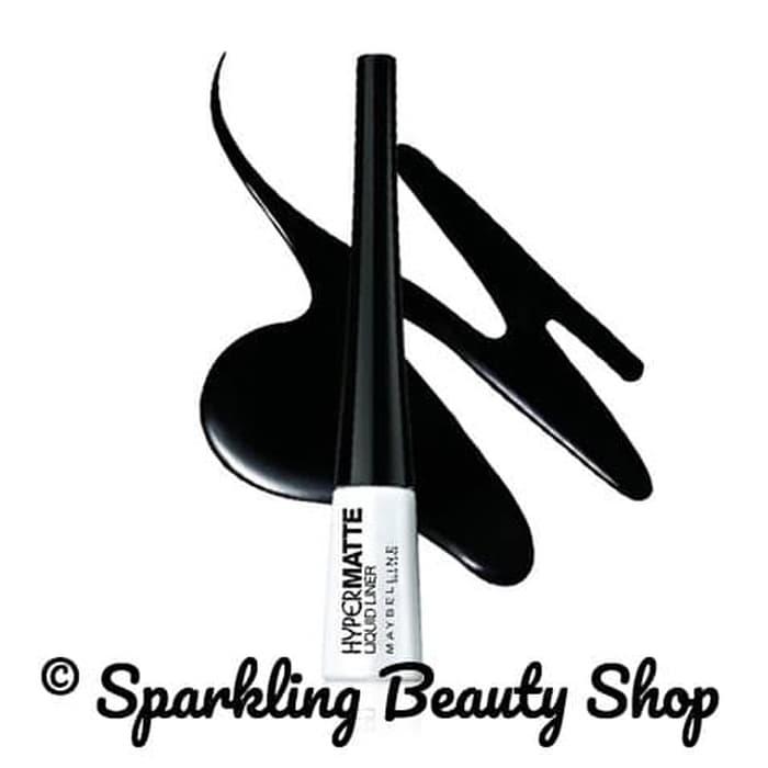 Maybelline Liquid Eye Liner Hyper Matte - Hitam / Eyeliner Bestseller