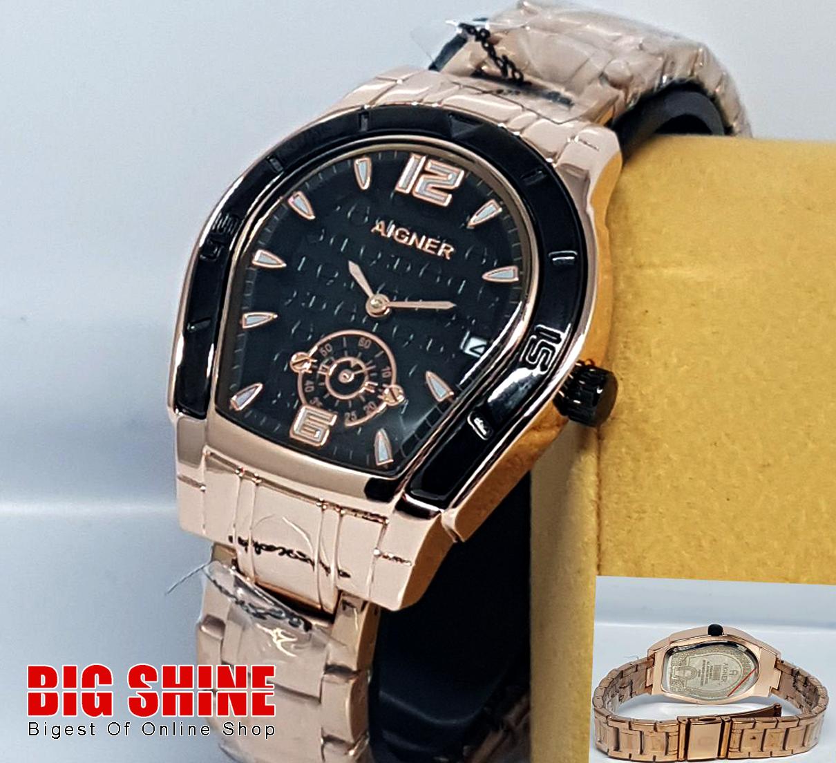 Jam Tangan_Aigner_Palermo Wanita - Stainless Steel - LUXURY - Tanggal Aktif - Model Terbaru - Best Seller