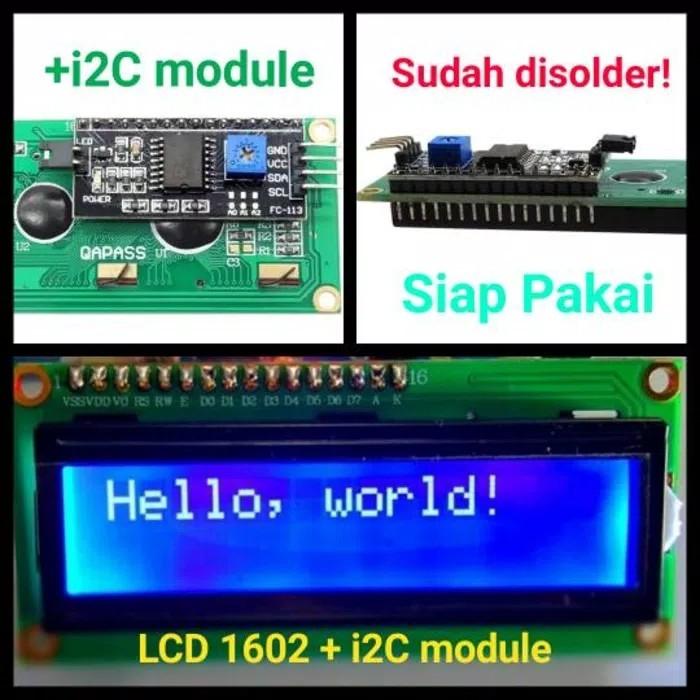 LCD 1602 Blue with Module I2C IIC serial fo Arduino