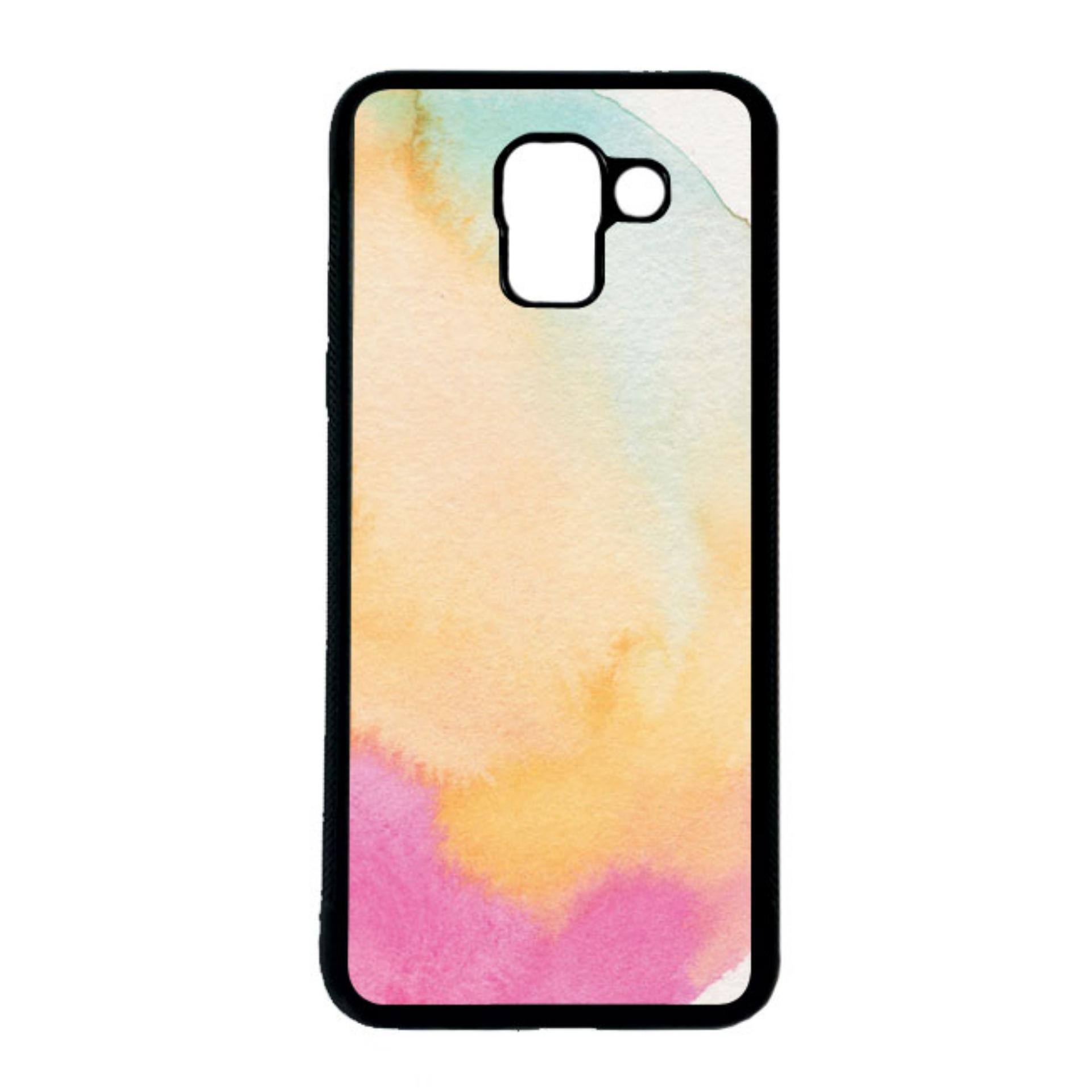 CARSTENEZIO Case Casing Samsung Galaxy J6 Softcase Hitam Motif Warna Pastel 23