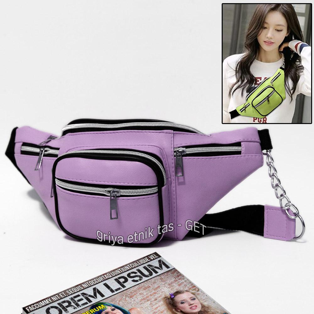 Slingbag wanita Distro terbaru - Tas dada cewek Kulit sintetis - Tas Pinggang perempuan - Waistbag wanita korea - waist bag cewek cantik