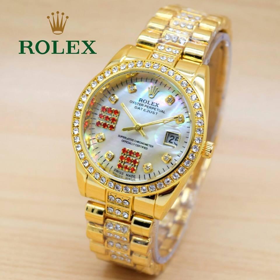 Jam Tangan Wanita Rolex Rantai Gold