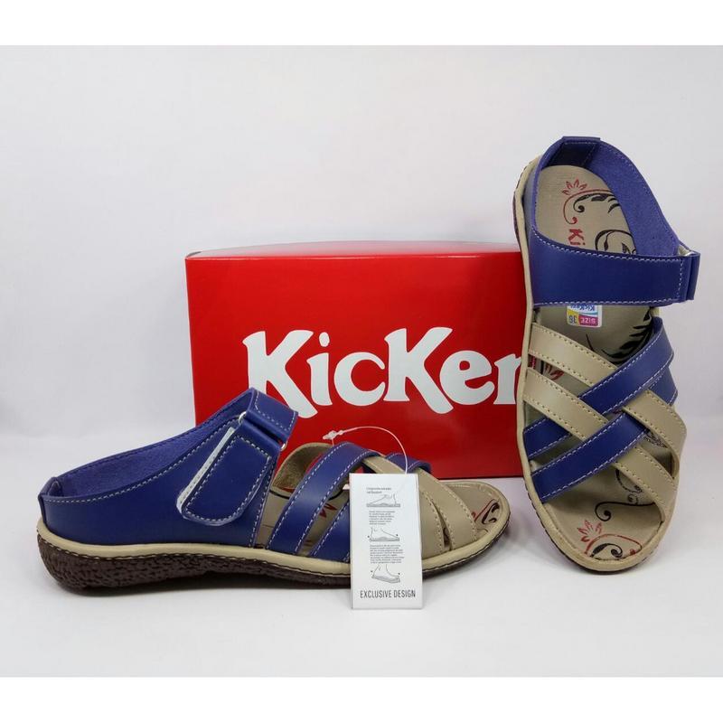 Sandal Kickers Wanita Kode MK-08 Biru Original Murah