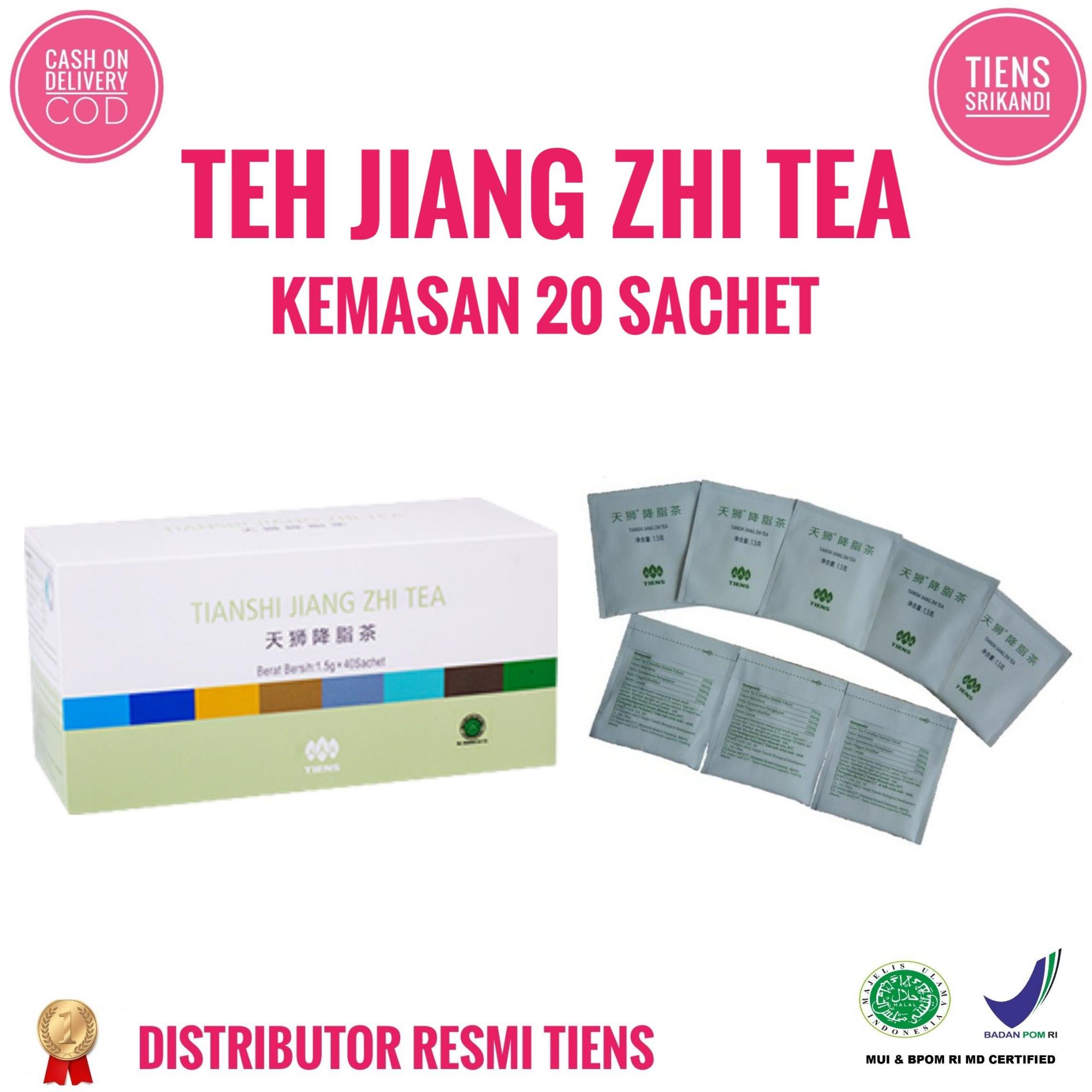 Tiens Jiang Zhi Tea Penurun Berat Badan Kemasan 20 Sachet Free Member Card + Gift
