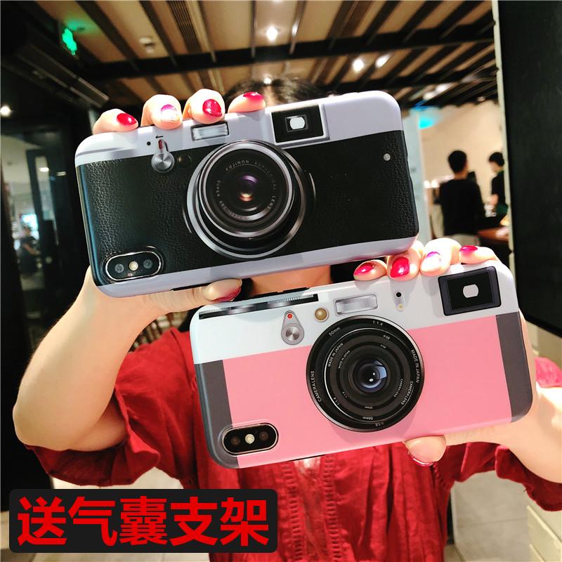 Trendi Casing HP Kamera Apple ID Casing Lunak Iphone6s Karakter Silikon