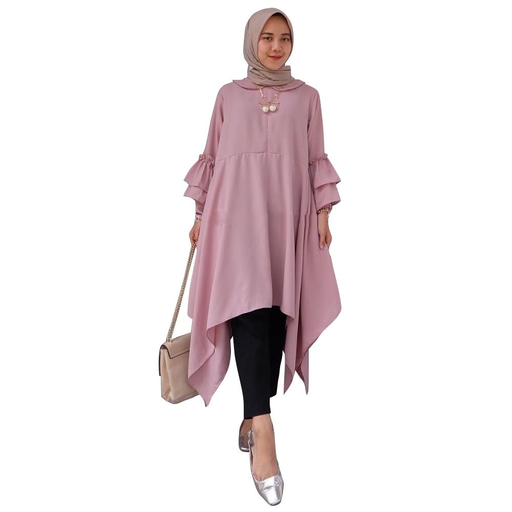 Tunik Lovita / Blus Lovita / Blouse Muslim / Atasan Wanita Long Top Lovita