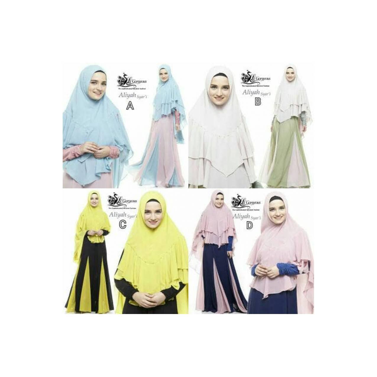 Gamis syari Aliyah ori Lil gorgeous