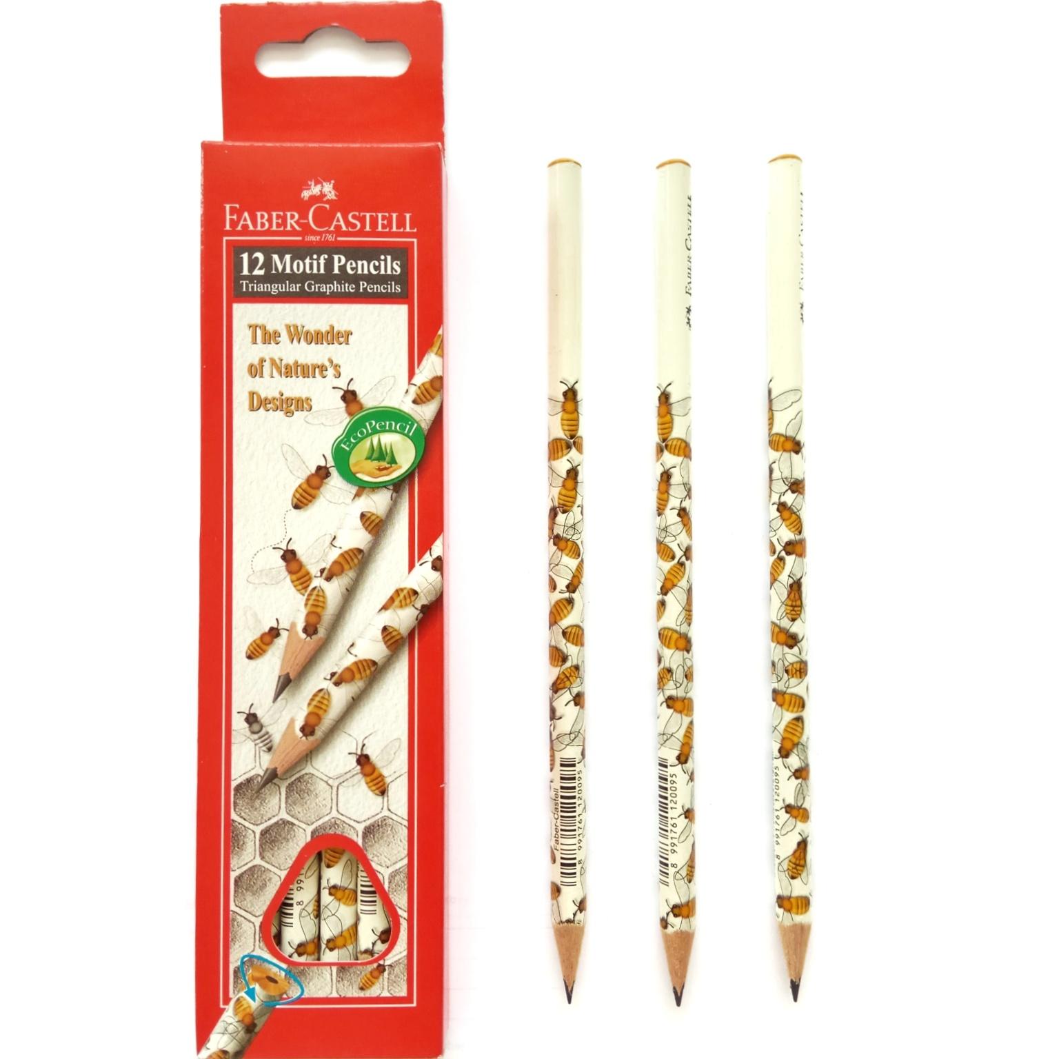 Pensil Motif Faber Castell Triangular Animal Kingdom (1 pack = 12 pcs)