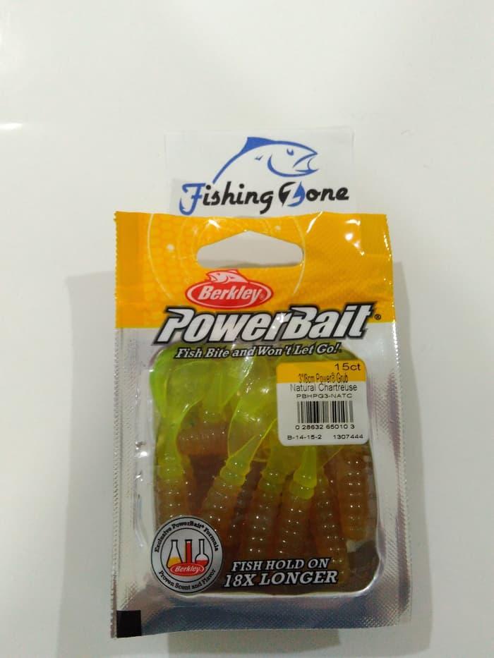 HOT SPESIAL!!! Berkley POWERBAIT Power Grubs 8cm Color NATC - 15 Pcs - 7sM0R7