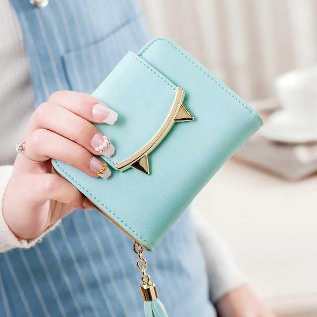 Dompet Genggam Clutch Cute Cat / Aneka Dompet Cantik / Dompet Kulit Wanita Terbaru Murah