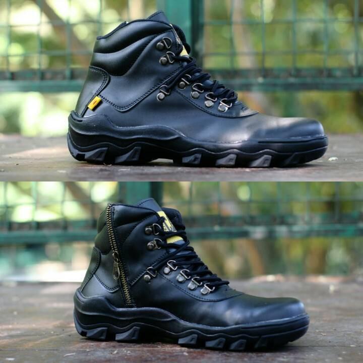 Sepatu Boots Caterpillar Zipper Safety