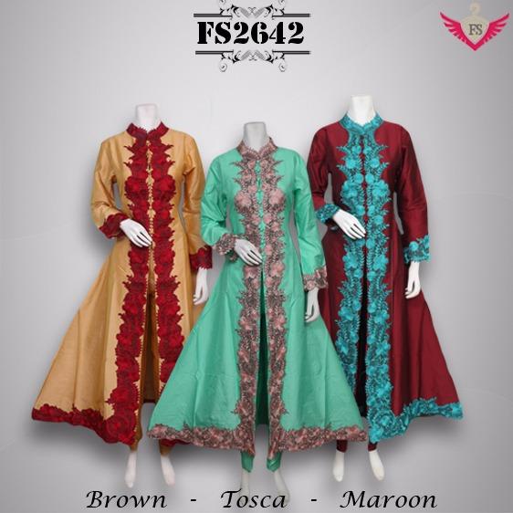 Toko Kirana Surabaya Gamis maxi dress baju gaun pesta busana muslim olla ramlan 642