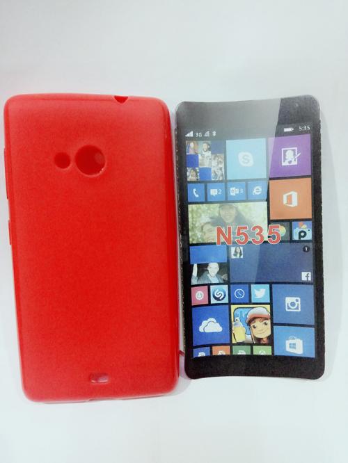 Casing Case Cover Sarung Silikon Softshell Glossy Nokia Kumia 535 Foto Asli.