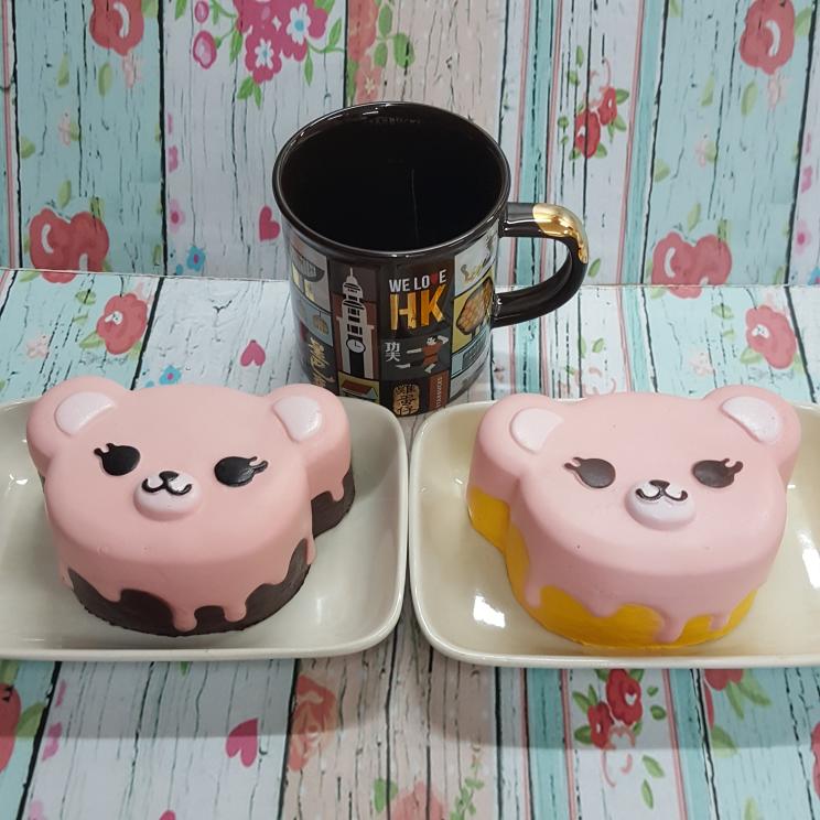 Mainan Anak Squishy Murah Replika Ibloom Tea Time Bear Rilakuma Mainan Edukasi Mainan Bayi - HFAD