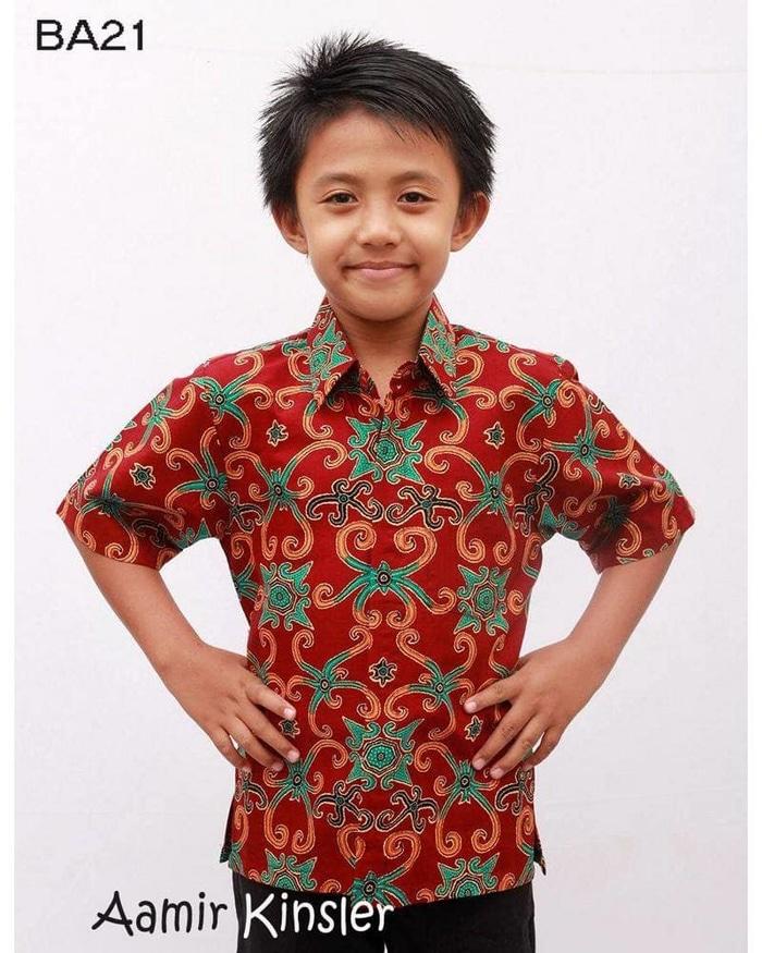 Kemeja batik Anak / Batik Anak Cowok / Batik Anak Laki /Kemeja Anak - 10 tahun