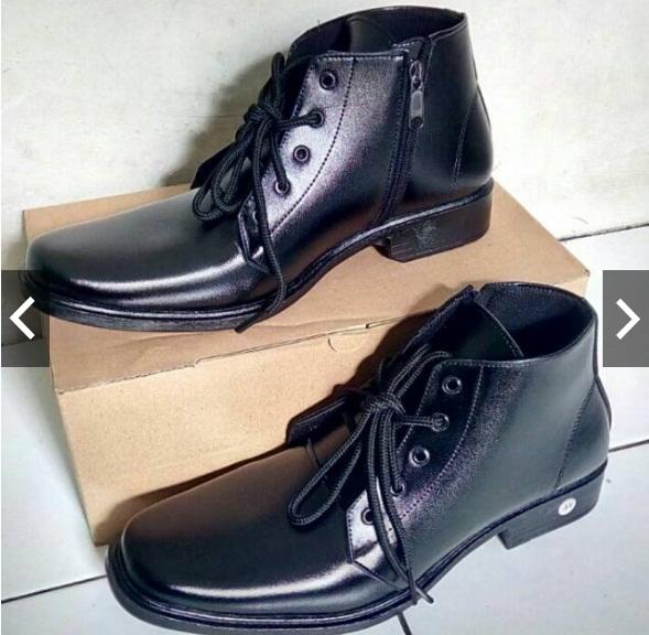 SEPATU PDH PDL RESLETING TALI POLISI POLRI TNI FANTOFEL FANTOVEL FANTOPEL PANTOFEL PANTOVEL PRIA