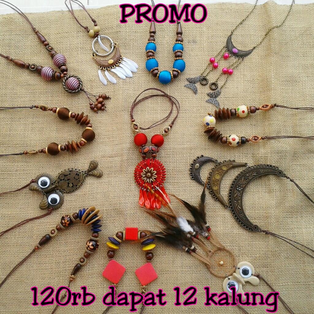 Paket Kalung Kayu Murah Asli Jogja