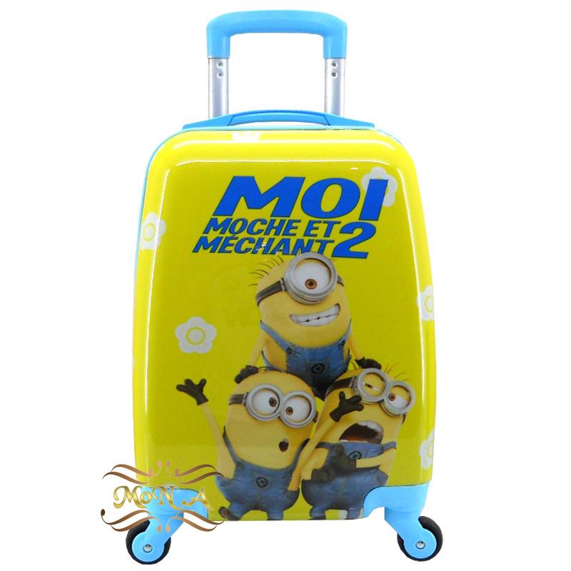 Tas Anak Sekolah SD - Tas Troli Koper Bagasi Travelling Minion 16 inch