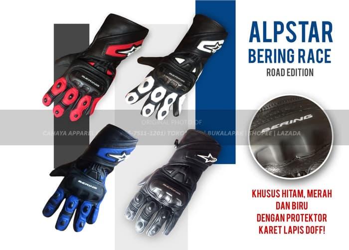TERLARIS !! Sarung Tangan Motor Balap - ALPINESTAR BERING - Road Race Murah Keren