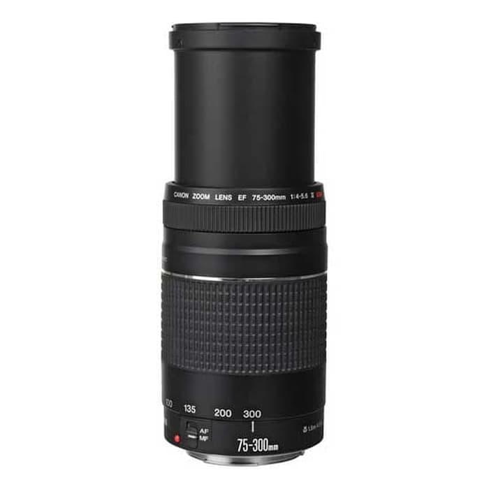 PALING DICARI LENSA TELE CANON 75-300MM F4.5-5.6 III PAKET BONUS - KAMERA DSLR