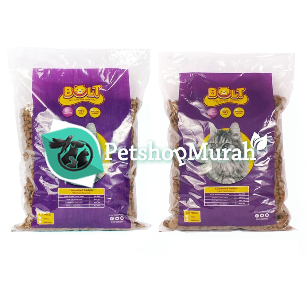 Makanan Kucing Bolt Cat Repacking 1kg / Makanan Kering 1 kg / seperti nice felibite maxi