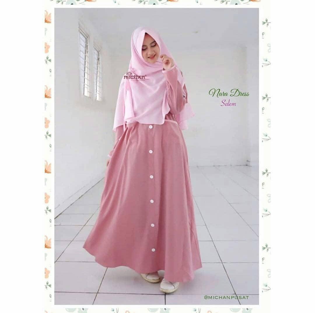 NARA SET DRESS/ GAMIS PREMIUM/ BAJU MUSLIM WANITA/ HIJAB MUSLIM/ MUSLIM SYARI HIJAB SYARI/ BUSANA MUSLIMAH/ GAMIS SYARI/ MAXI