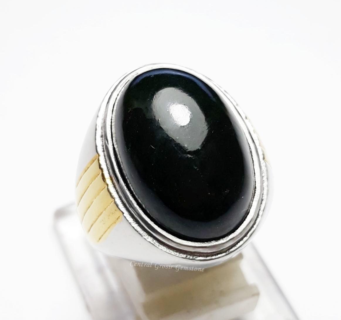 NEW PROMO Perhiasan Aksesoris BATU AKIK BLACK JADE GIOK HITAM PEKAT ASLI ORIGINAL FROM ACEH Murah