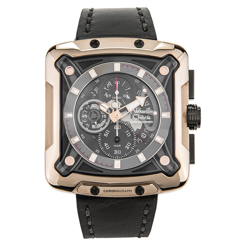 Alexandre Christie AC 3030 MCLCABA Jam Tangan Pria Leather/Kulit Strap