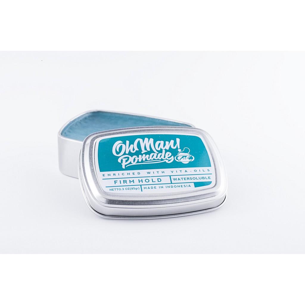 POMADE OH MAN! NUTRI BLUE WATER BASED FIRM HOLD GEL MINYAK RAMBUT - FREE SISIR SAKU COWOK PRIA Variasi Tidak Ada