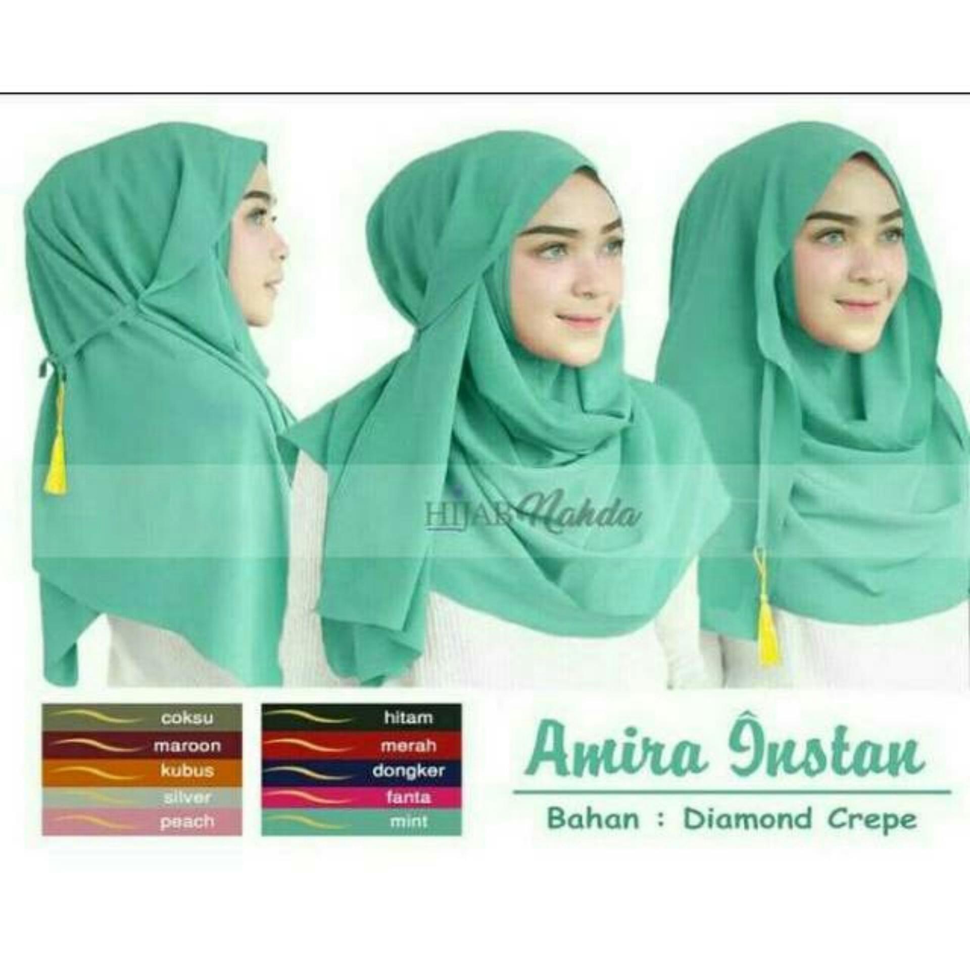 5 pcs Kerudung Jilbab Pastan Pashmina Instan Amira Tali Tassel Best Seller