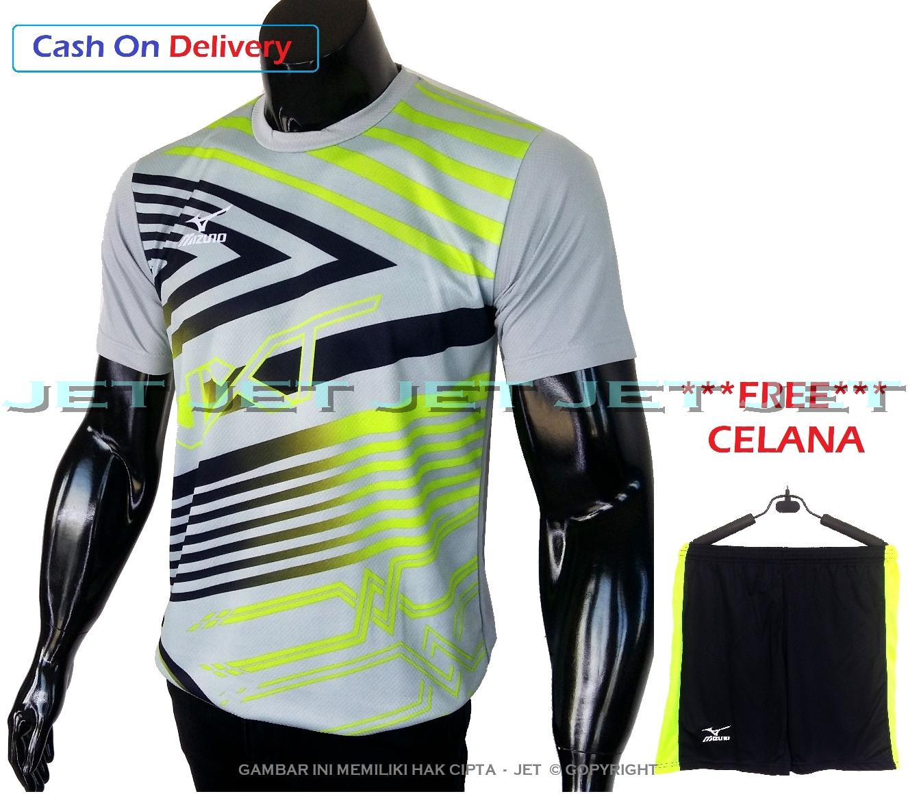 JeT Sports – Stelan Kaos Olahraga M L XL - Dri Fit Sport Jersey – Replica - Segala Aktifitas – Pria Wanita – Badminton - Baju Futsal – Sepakbola – Bola Voli – Tennis – Running – Sepeda – Training Dan Lainnya – Sporty – Gym – Fitness – Fitnes