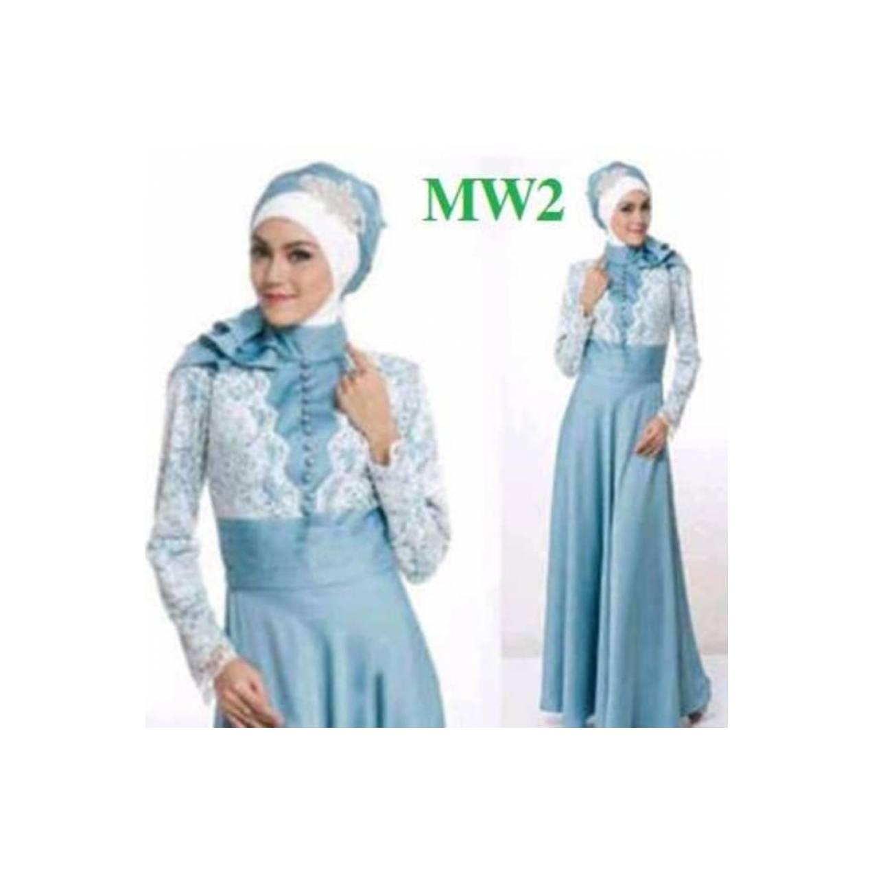 W702 Gaun Muslim Wanita GAMIS, Modiste Kwalitas Tinggi, SIZE LENGKAP