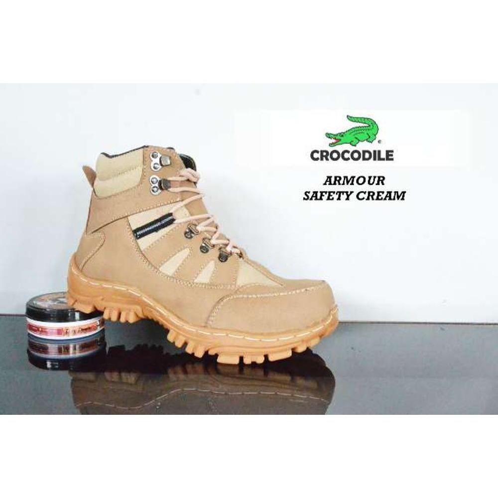 Sepatu Crocodile Armour Safety Boots Cream