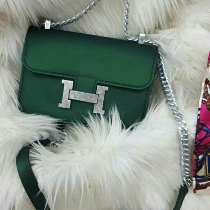 PROMO!!! Tas Jelly matte Hermes Mini Ukuran 20cm - Hitam - zDRwPS