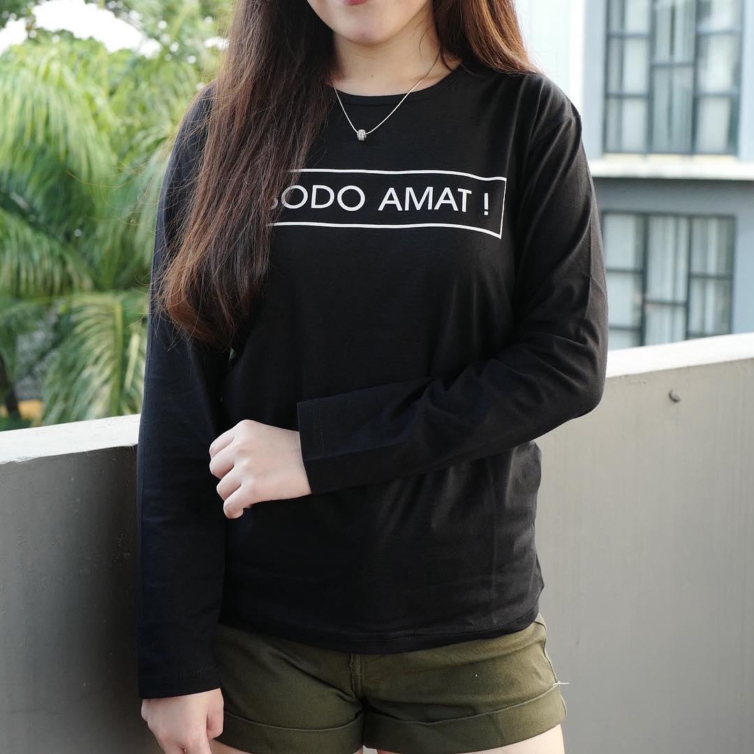 YGTSHIRT - T-shirt Baju BODO AMAT O-Neck Lengan Panjang Longsleeve Cewek / Kaos Wanita / Tshirt Cewe Cotton Combad / Kaos Oblong Perempuan ASIAN GAMES EVENT