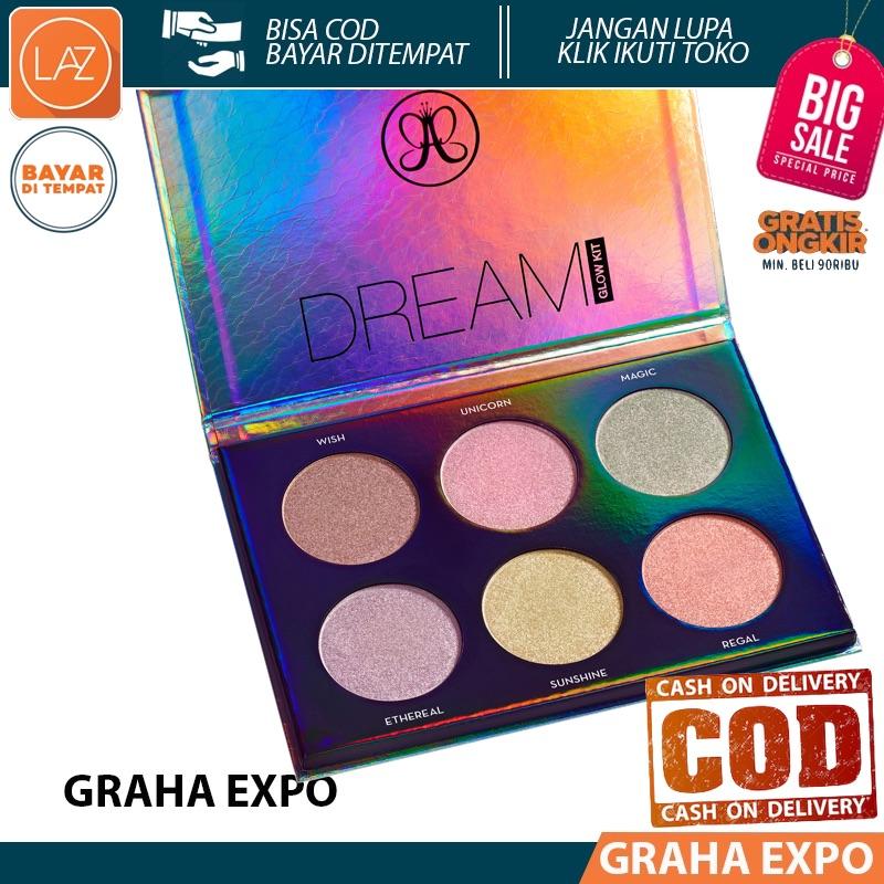 Anastasia Beverly Hills Dream Glow Kit Palette Highlight Set 6 Warna Pallete Highlighting Pallette Make Up
