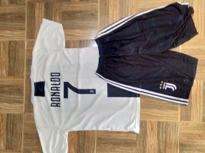 Jersey Juve Home anak Lokal Printing Ronaldo
