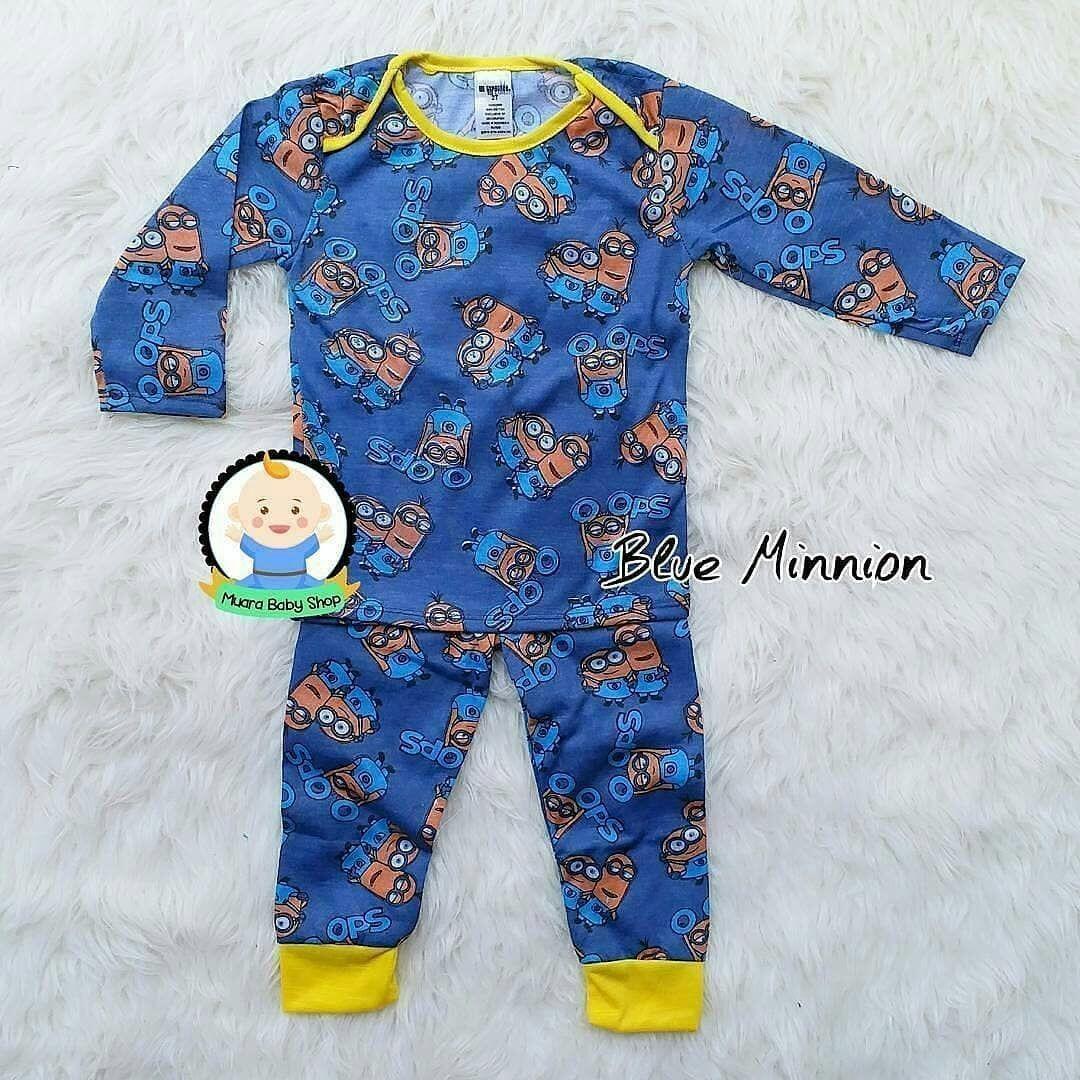 Set Piyama Anak Motif - Baju Tidur Anak Murah - Kaos - (4-5th)