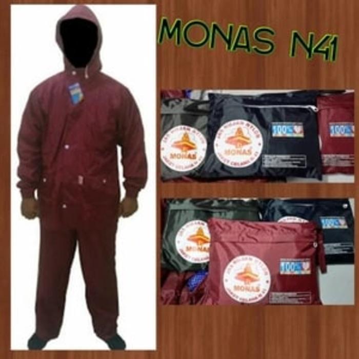 Jas Hujan Parasut Nilon Monas N41 Dewasa