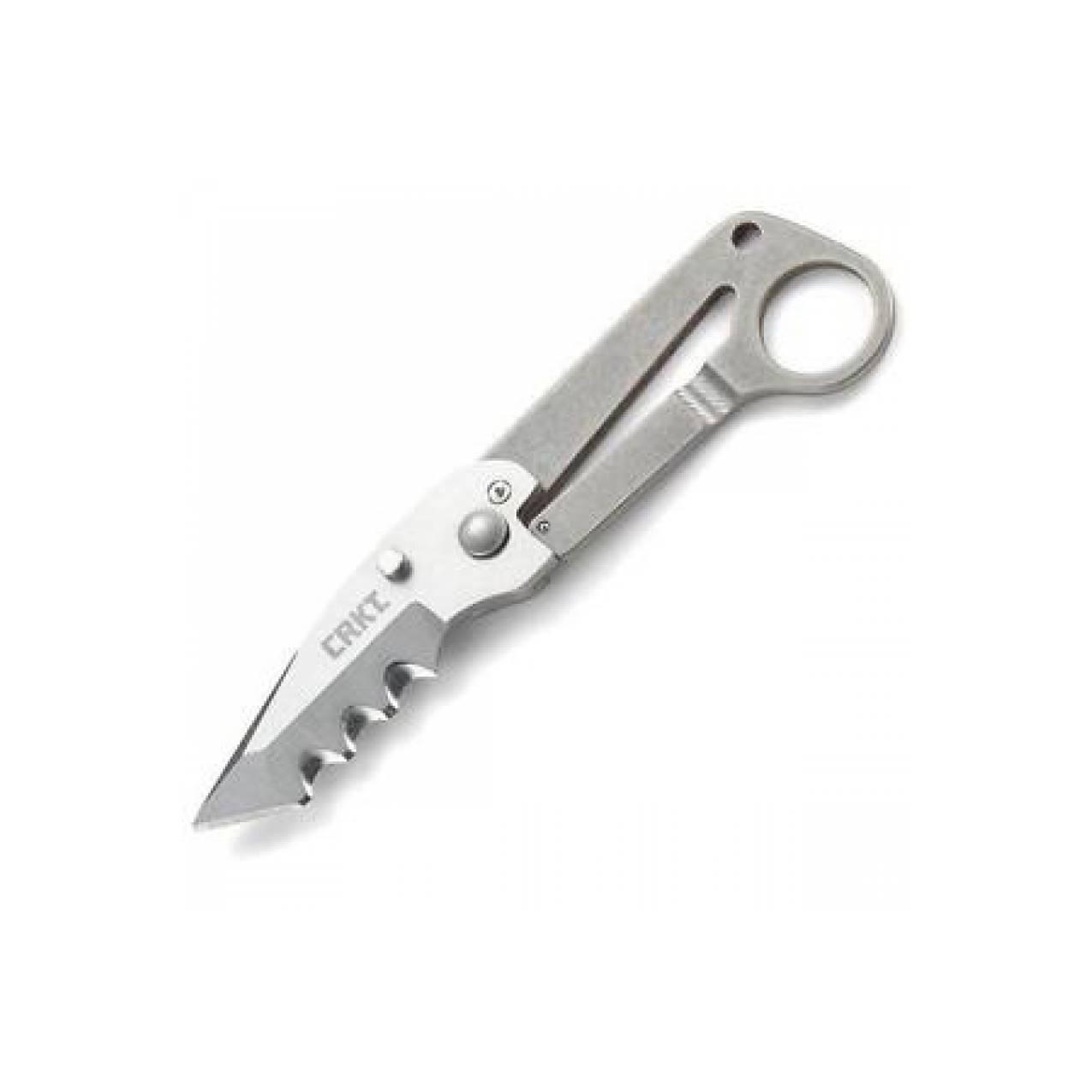 Pisau CRKT Niad Knife Tool Titanium Handle Combo Edge 2406