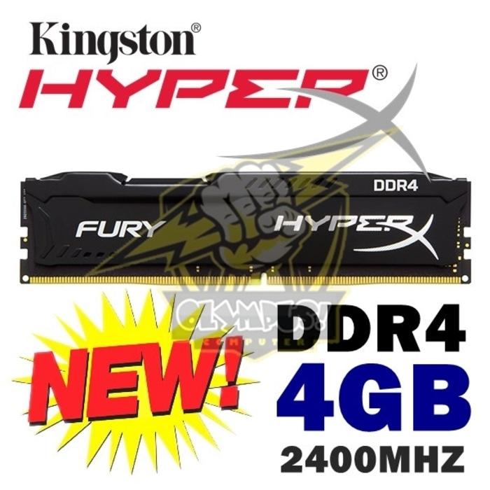 Kingston HyperX FURY 4GB DDR4-2400 CL15 288-pin UDIMM - HX424C15FBu002F4