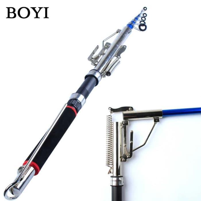 HARGA DISKON!!! Joran Pancing Otomatis Stainless Steel Tanpa Spool 2.1 Meter - GdXJi1