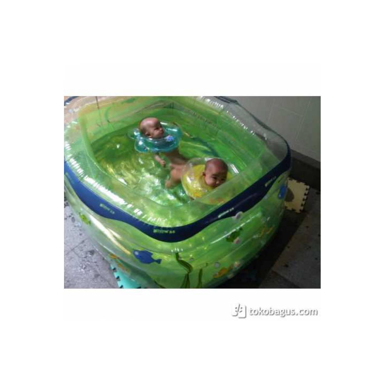 Cuci Gudang KOLAM SPA BABY INTIME KOTAK TRANSPARAN KOMPLIT Kolam Renan
