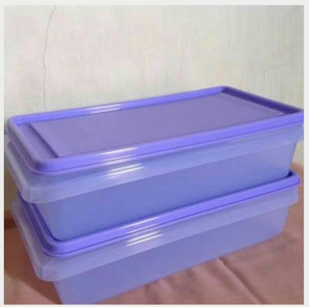 Medium Stak N Stor Tupperware / Wadah untuk menyimpan daging, ikan, udang, dan lain sebagainya / Tempat Makanan / Tempat Praktis