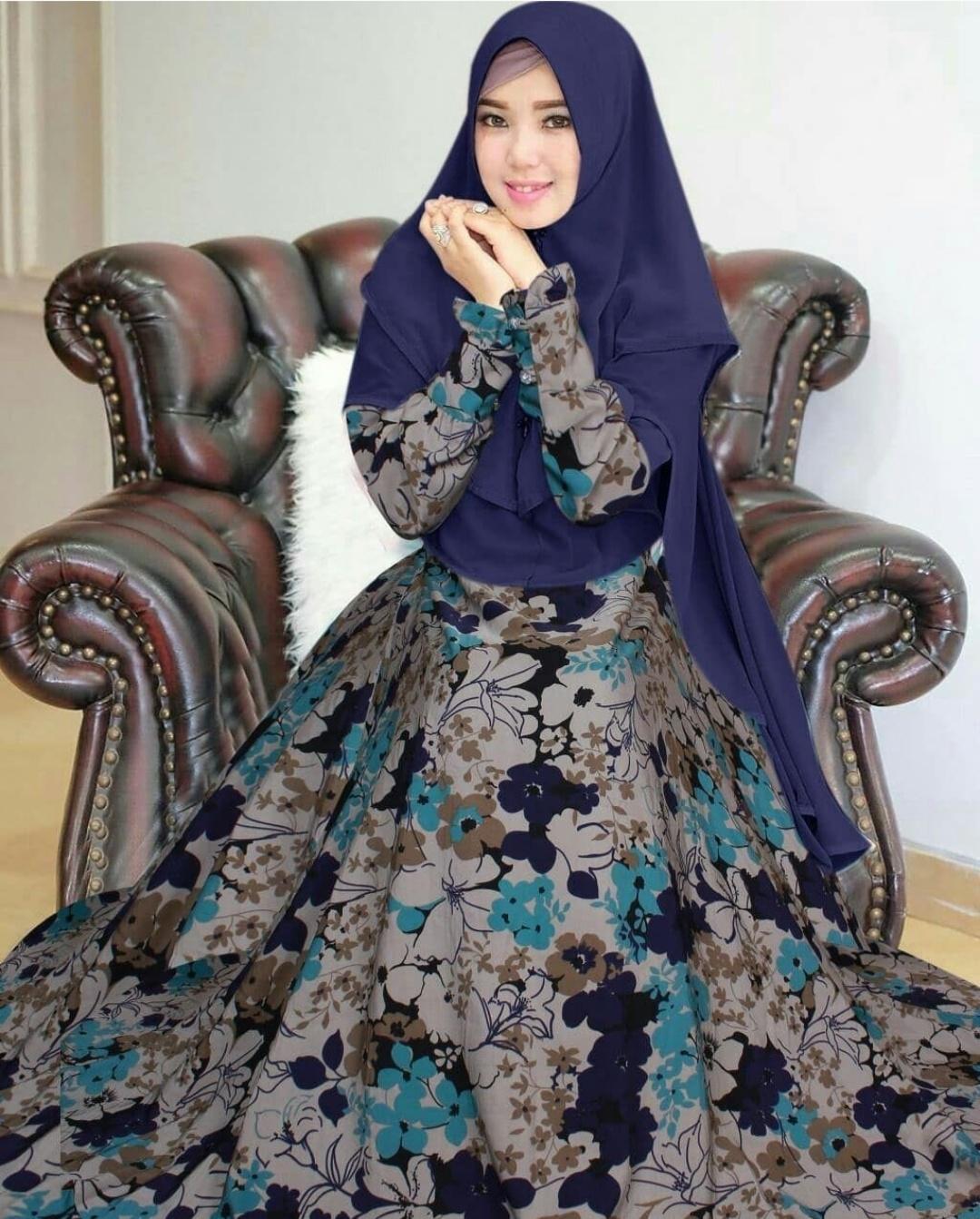 YUNA-COD MAXI DRESS BUSUI GAMIS HIJAB SYARI MUSLIMAH TRENDY MAXI FASHION REMAJA BAJU MUSLIM WANITA MONALISA AUFRA