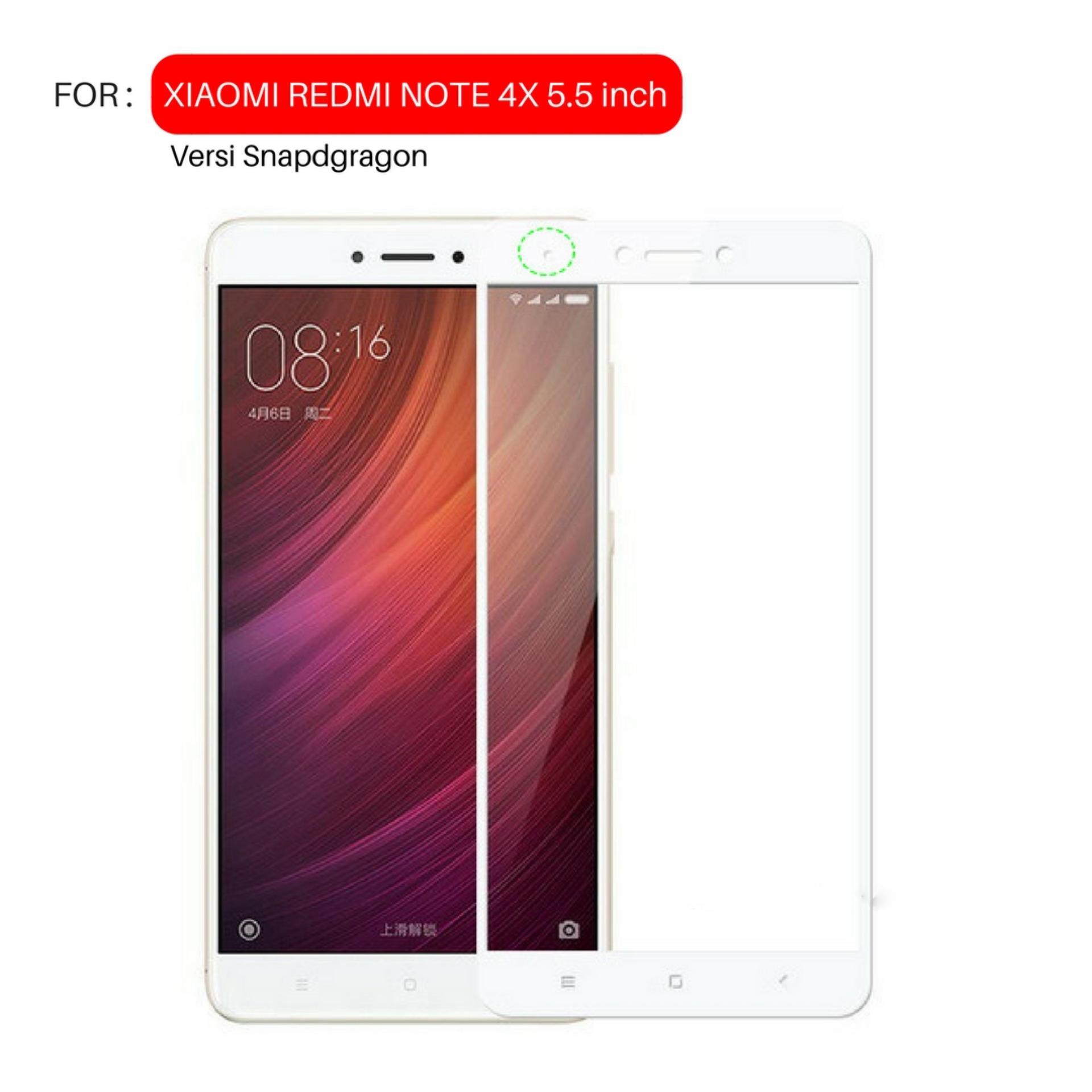 Beli Corning Gorilla Glass 4 Store Marwanto606 Tempered Glass Warna Full Corning Screen Protector For Xiaomi Redmi Note 4X Note 4 Versi